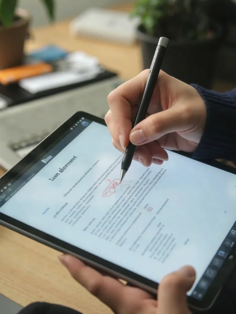 Review and sign agreement